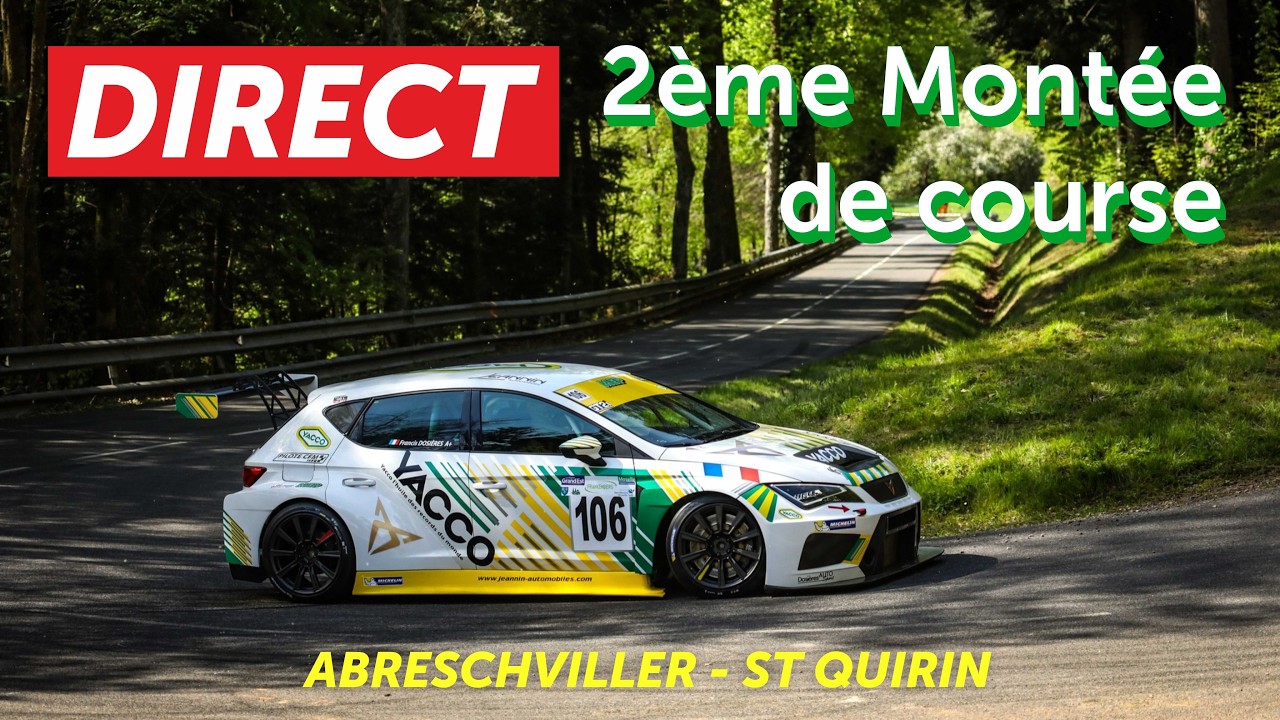 #Direct : 2ème Montée de course de la 54ème Course de Côte d'Abreschviller-St Quirin