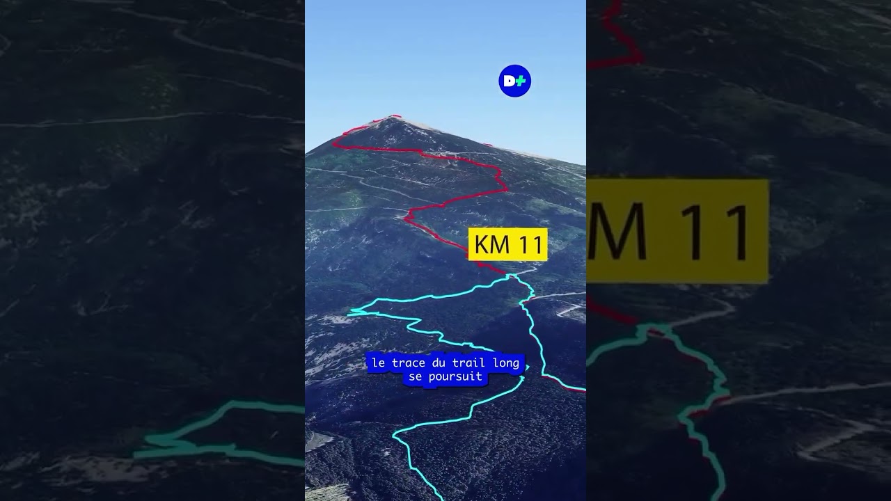 Championnats de France de trail long et court au Mont-Ventoux vus du ciel !