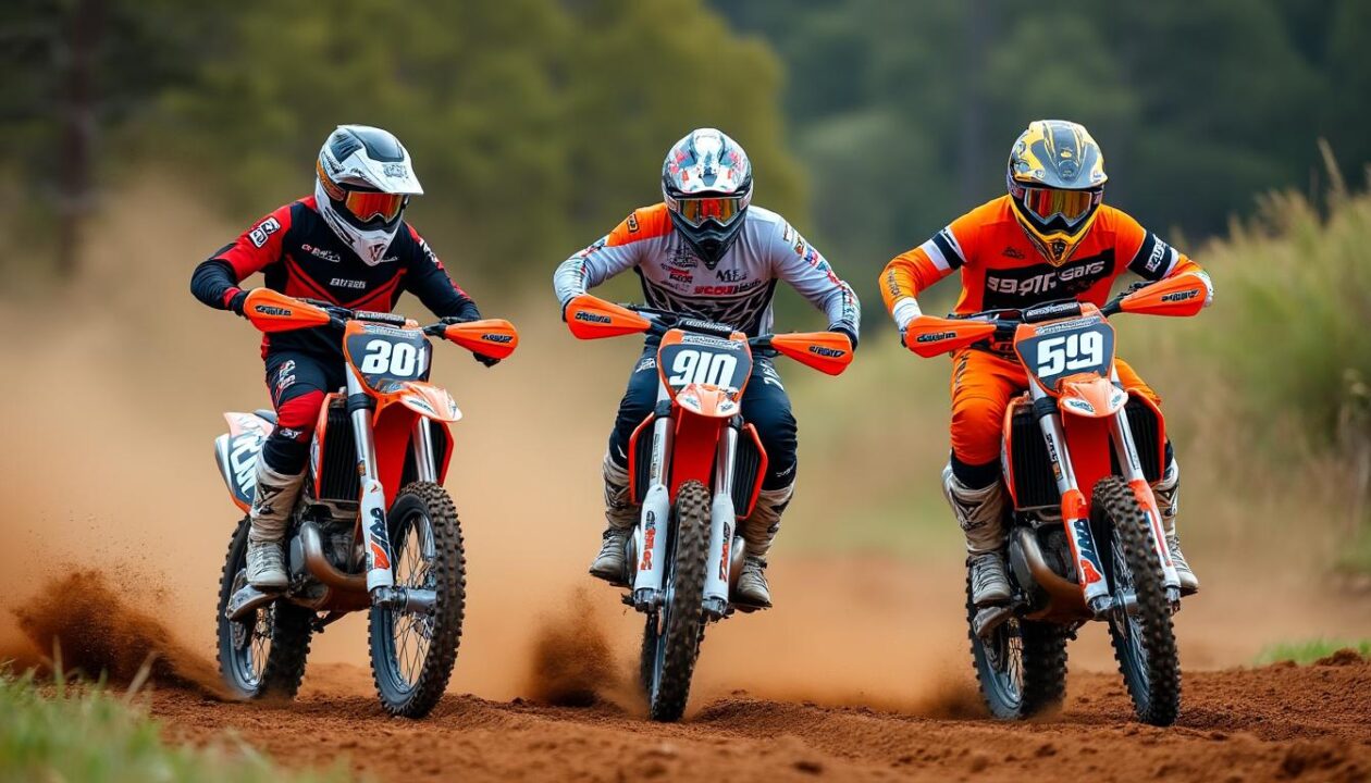 découvrez le duel intense entre la ktm 250sxf 2026, la husqvarna fc250 et la gasgas mc250f sur piste. analyse, performances et sensations au rendez-vous dans cette comparaison explosive.