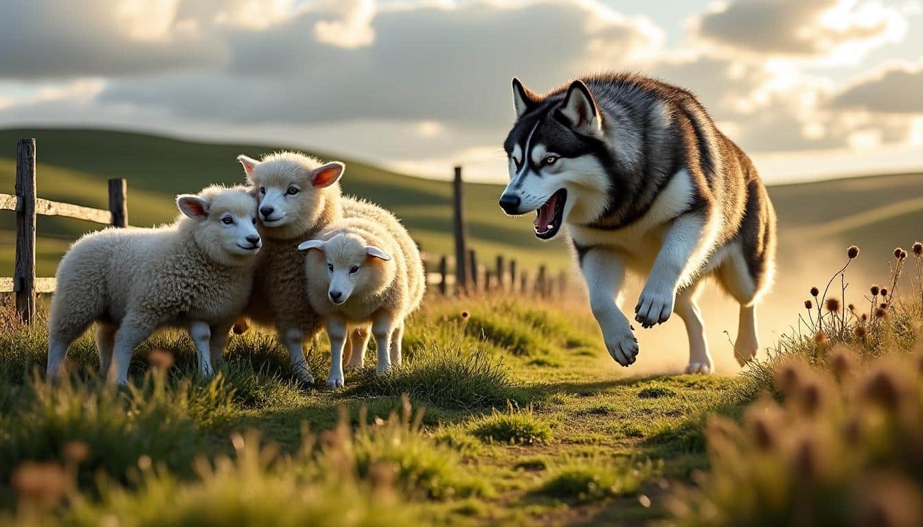 finistère : deux moutons attaqués par un husky, un appel à la vigilance est lancé pour que les propriétaires tiennent leurs chiens en laisse afin d'éviter de tels incidents.