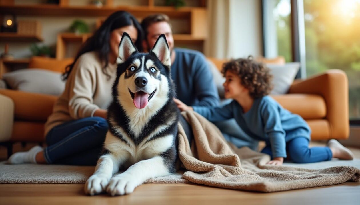 découvrez l'histoire émouvante d'un husky, rescapé de la maltraitance, qui a enfin trouvé sa famille idéale pleine d'amour et de soins.
