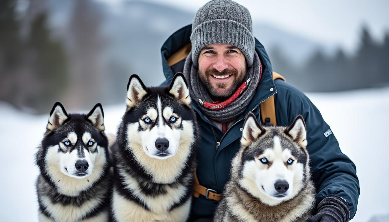 découvrez patrick berthet, l'aventurier des neiges du pays roussillonnais, et ses fidèles huskys qui partagent ses expéditions passionnantes au cœur des paysages enneigés.